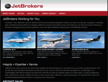 Tablet Screenshot of jetbrokers.com